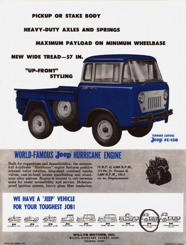 1959 Jeep FC-150 Brochure Page 2